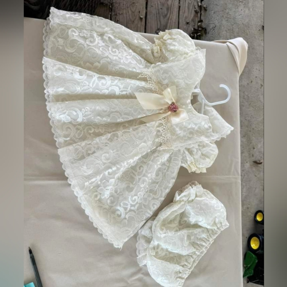 Vintage baby dress 3m+